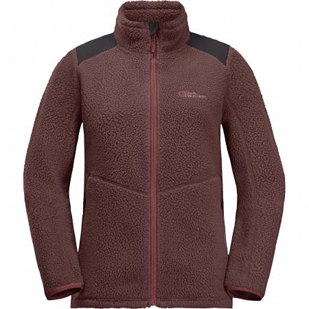  Kammweg Pile Fz W Damen (Dark Maroon)