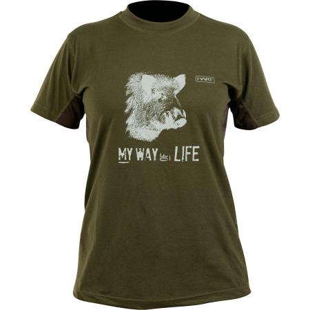  Branded Basurde T-Shirt Damen (Dunkeloliv)