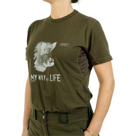  Branded Basurde T-Shirt Damen (Dunkeloliv)