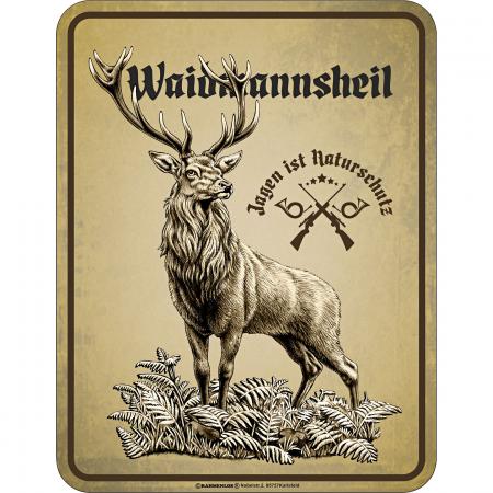Rahmenlos Blechschild (Waidmannsheil)