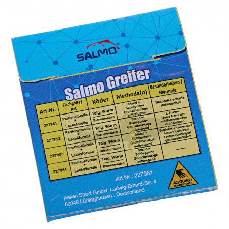 Salmo Greifer Vorfachhaken Bienenmade (60 cm)