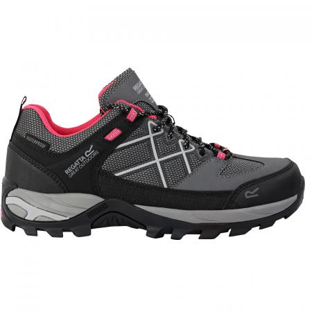  Samaris III Low Wanderschuhe Damen (Dark Steel / Pink Potion)