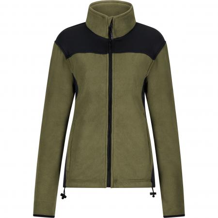 il Lago Sie Fleecejacke Amira Damen (Oliv/Schwarz)