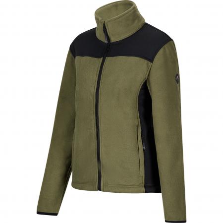 il Lago Sie Fleecejacke Amira Damen (Oliv/Schwarz)