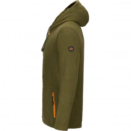  Fleecejacke Leif Herren (Oliv Meliert)