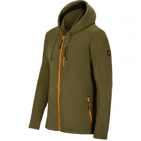  Fleecejacke Leif Herren (Oliv Meliert)