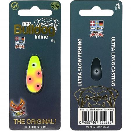 Kunstköder Bulldog Inline (Black Yellow Clown)