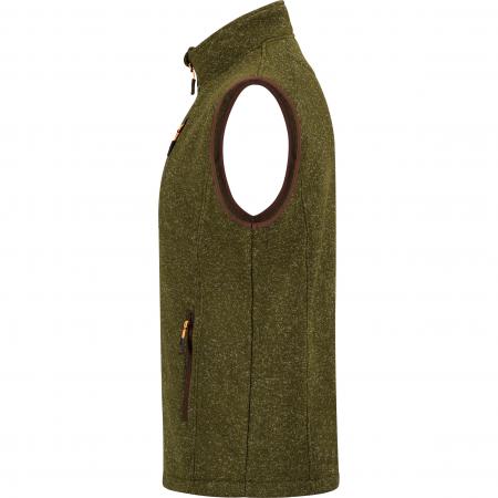  Eric Knitted Fleece Waistcoat Men (Olive)