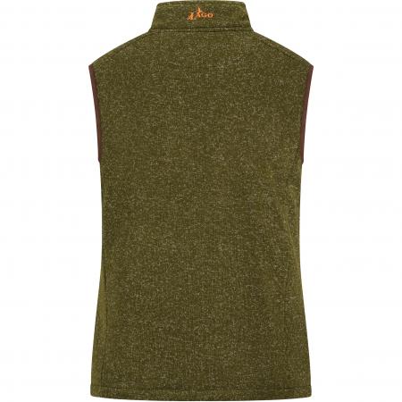  Strickfleece-Weste Eric Herren (Oliv)