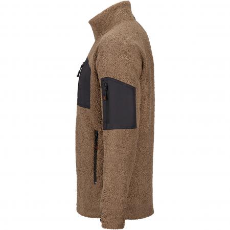  Teddyfleece-Jacke Tammo Herren (Braun/Schwarz)