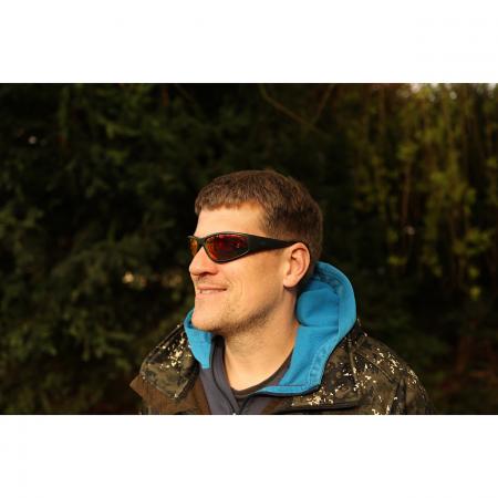 Salmo Polbrille Spekuliereisen (Schwarz/Revo Red Gläser)