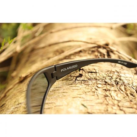 Salmo Polbrille Spekuliereisen (Schwarz/Revo Red Gläser)
