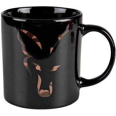  Keramik Tasse mit Fox Kopf (schwarz)