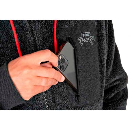  Reversible Sherpa Hoody Men (Black)