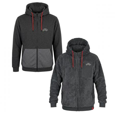 Reversible Sherpa Hoody Herren (Black)