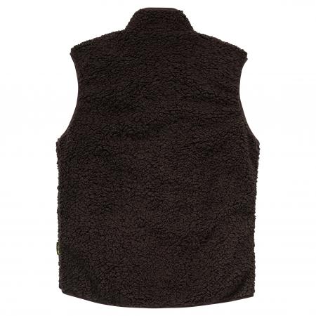 il Lago Prestige Teddyfleece-Weste Herren (Braun/Rot)