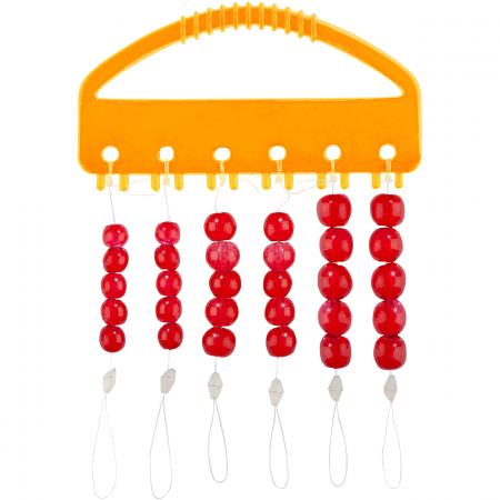  Glass beads red