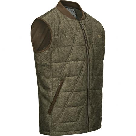  Victor Vintage Waistcoat Men (Olive Melange/Black)
