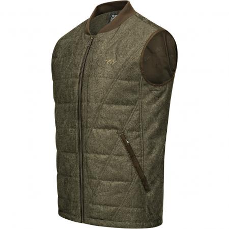 Vintage Weste Victor Herren (Olive Mélange/Schwarz)
