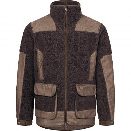  Sherpa Fleece Jacke Herren (Dunkelbraun)