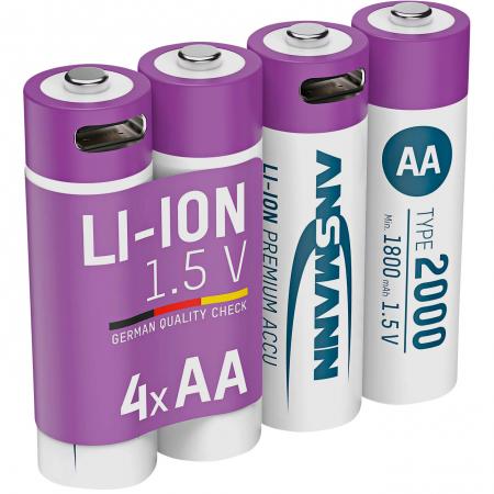  Lithium Akku Mignon AA Typ 2000