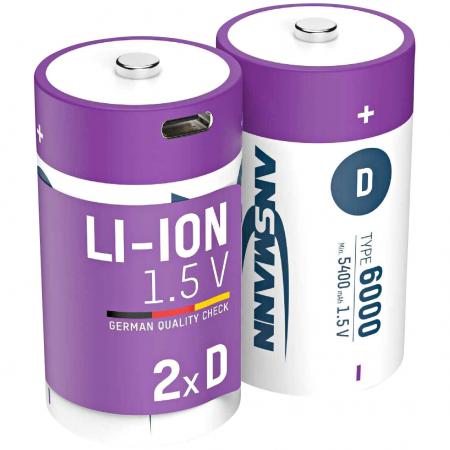 Lithium Akku Mono D Typ 6000