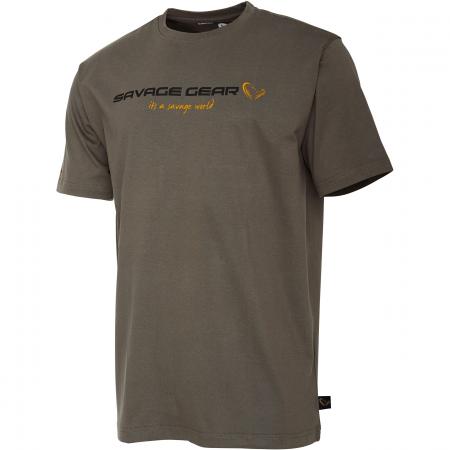 Savage Gear SG4 Logo T-Shirt Herren (Loden Green)