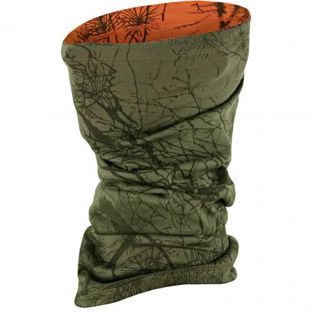 Fjällräven Lappland Neck Gaiter (Green Camo-Orange Multi Camo)