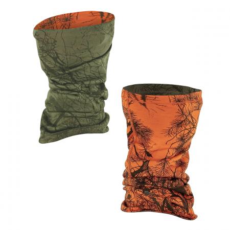 Fjällräven Lappland Neck Gaiter (Green Camo-Orange Multi Camo)