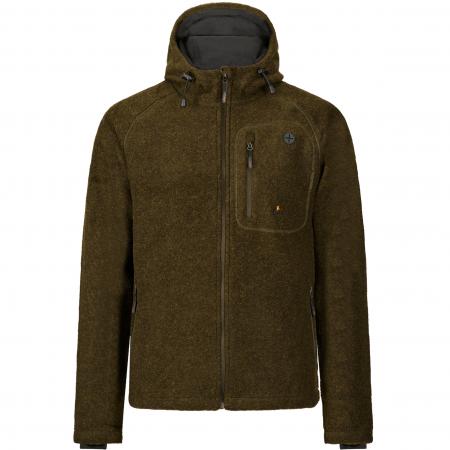  Lodenfleece-Jacke Geo Pro Membran Herren (Oliv)