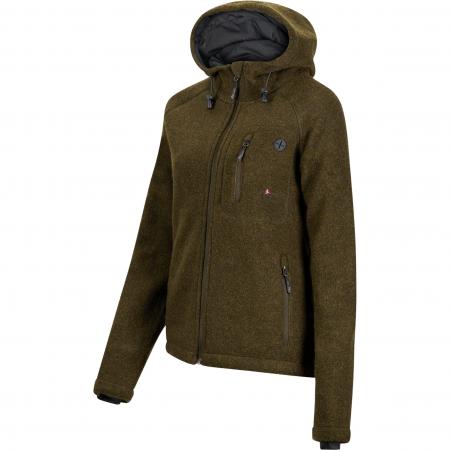 il Lago Sie Membran Lodenfleece-Jacke Geo Pro Damen (Oliv)