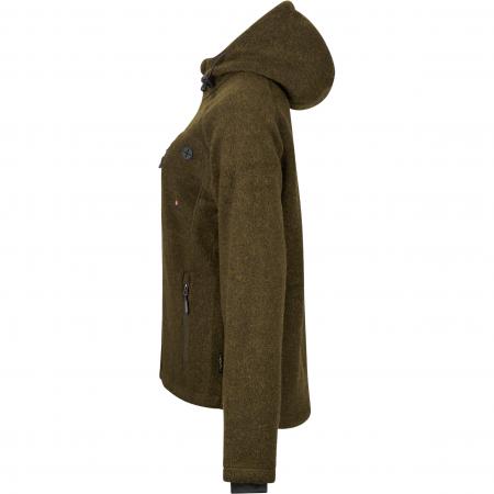 Membran Lodenfleece-Jacke Geo Pro Damen (Oliv)