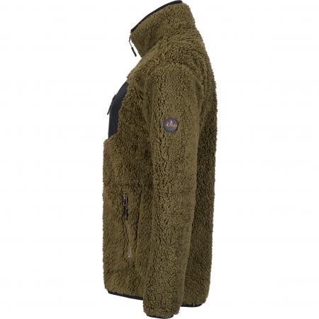 il Lago Sie Faserpelzjacke Alva Damen (Oliv/Schwarz)