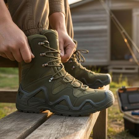 Almwalker Outdoorstiefel Forest Pro - High Herren (Oliv)