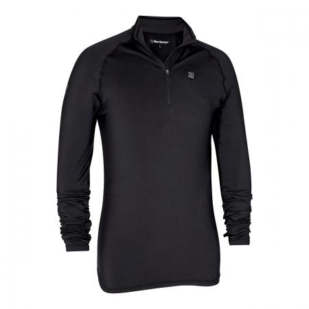 Heat Unterhemd, mit Reißverschluss (Black)