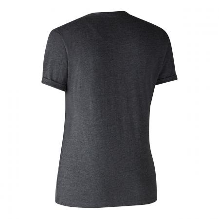 Deerhunter 2er-Pack Ladies Basis T-Shirts Damen (Adventure Green Melange, Grey Melange)