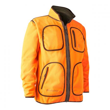  Gamekeeper Bonded Fleecejacke Herren, wendbar (Orange)
