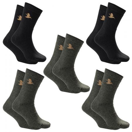  5er-Set: Thermosocken Geo Pro Unisex (Oliv/Schwarz)