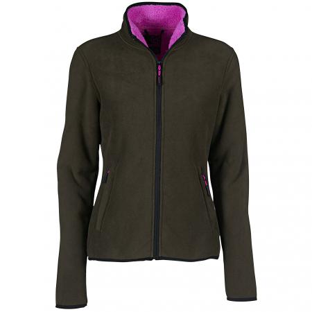 Univers Dubbed Fleece Hunting Jacket Damen (Oliv/Pink)