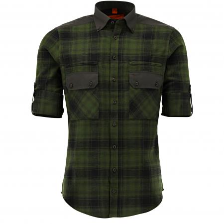  Hemd 1/1 Arm Slim Fit Herren (Oliv)
