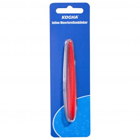  Inline sea trout spoon (white/red)