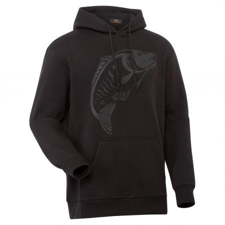 il Lago Prestige Catch & Wear Hoodie "Karpfen" Herren (Schwarz)