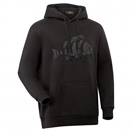 il Lago Prestige Catch & Wear Hoodie "Barsch" Herren (Schwarz)