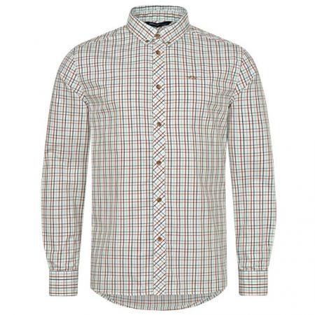  Hemd Tristan 22 Herren (Bordeaux/Blau Kariert)