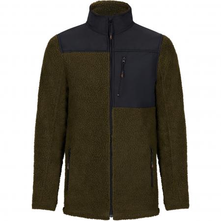 il Lago Basic Faserpelzjacke Kanada Herren (Oliv/Schwarz)