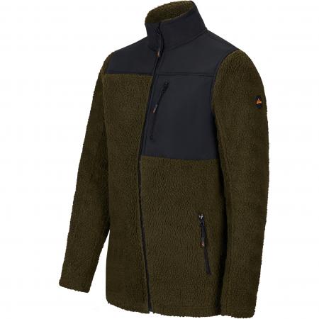 il Lago Basic Faserpelzjacke Kanada Herren (Oliv/Schwarz)