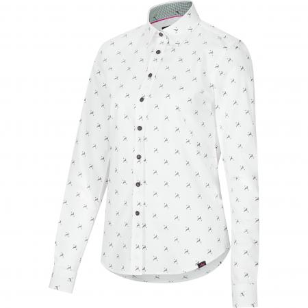 Bluse Hirschlein Damen (Weiß)
