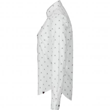 Bluse Hirschlein Damen (Weiß)