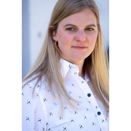 Bluse Hirschlein Damen (Weiß)