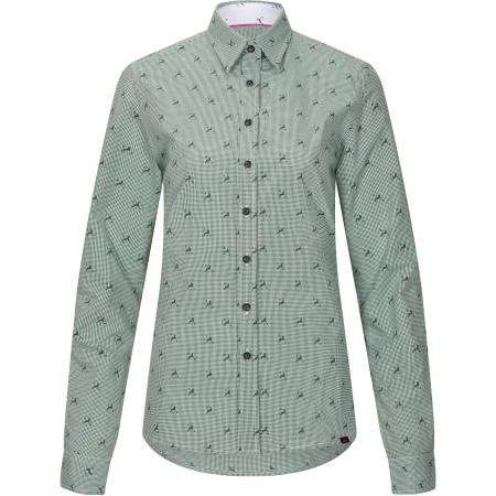 Bluse Hirschlein Damen (Oliv)